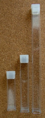 Tubes Plastic Square Bead Storage Piercing Saw Blades 3 Sizes x 5pcs